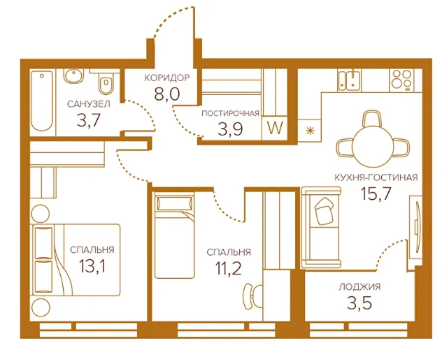 Квартира № 222